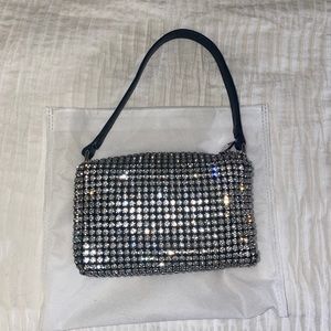 Alexander Wang inspired rhinestone pouch